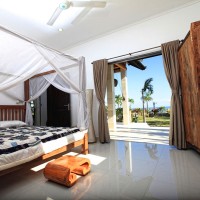 De vakantievilla op Bali heeft drie ruime slaapkamers.
